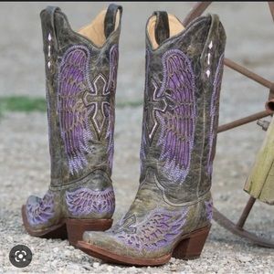 Purple corral boots